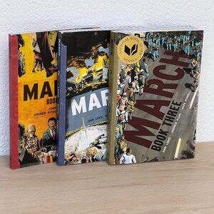 March Graphic Novel Series Book Set 1-2-3 John Lewis, Andrew Aydin, Nate Powell